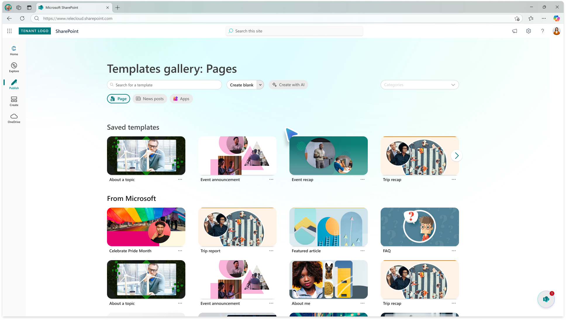 SharePoint Templates Gallery